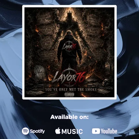 You've Only Met the Smoke single cover — a hooded figure standing in smoke and firelight